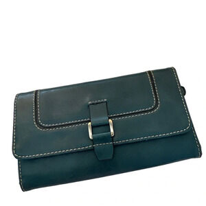 NINE WEST Teal Long Wallet